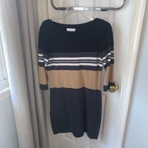 Calvin Klein striped sweater dress. Size medium.